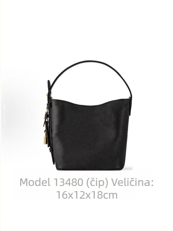 Donkey25 Novi model Allinbb Monogram torbica za crossbody za žene – Bijela kožna bucket torba, cilindrični oblik, jedna naramenica