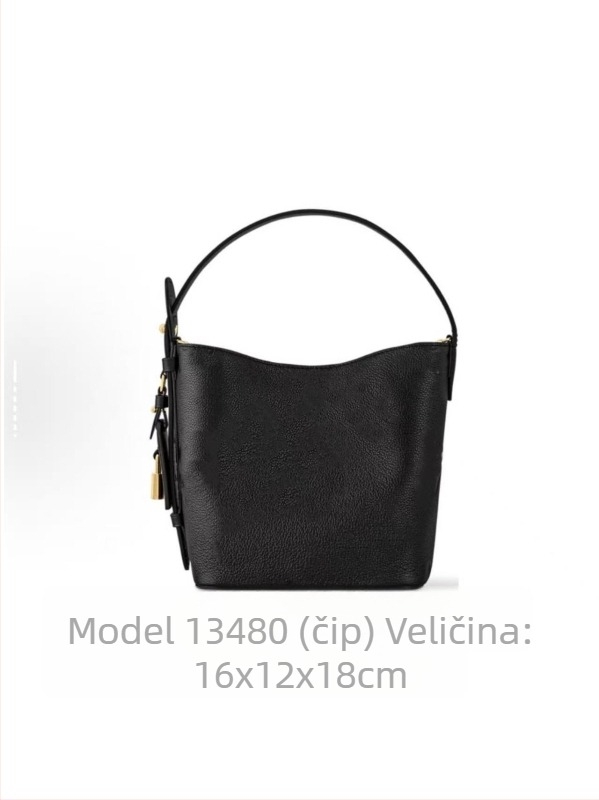 Donkey25 Novi model Allinbb Monogram torbica za crossbody za žene – Bijela kožna bucket torba, cilindrični oblik, jedna naramenica