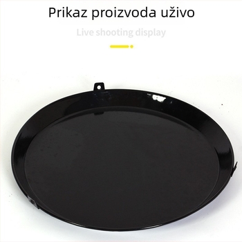 Lijena emajlirana tava za pečenje, okrugla, za pripremu hrane i pečenje na maslacu