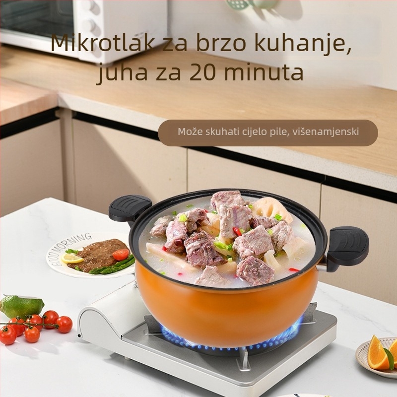 Novi model višefunkcionalnog lonca za juhu sa Maifan kamenom, neprijanjajuća površina, debelo dno, kuhanje pod pritiskom