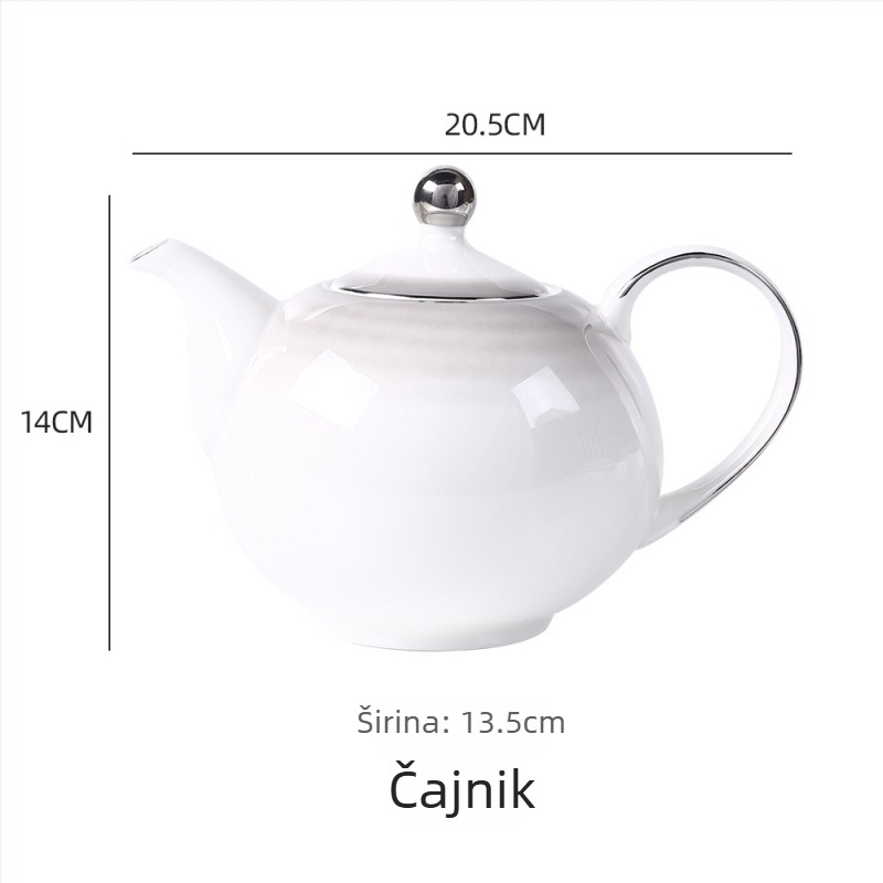 26-godišnji novi model kompleta zdjela i tanjura od kostnog porculana, keramičko posuđe s glaziranom završnom obradom, moderni minimalistički stil