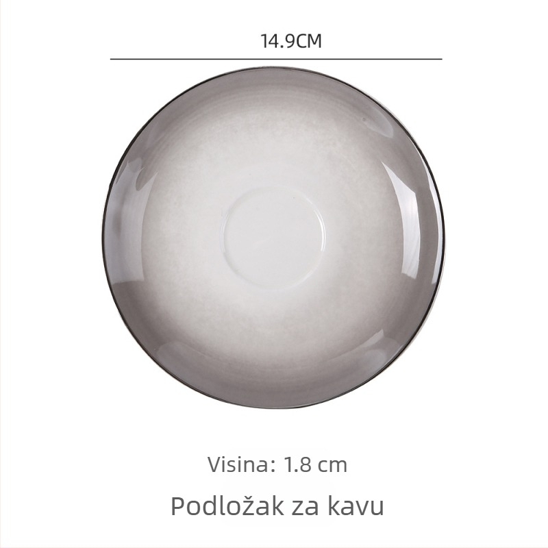 26-godišnji novi model kompleta zdjela i tanjura od kostnog porculana, keramičko posuđe s glaziranom završnom obradom, moderni minimalistički stil