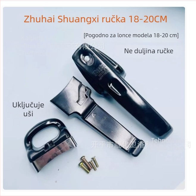 Rukohvat lonca na tlak Zhuhai Shuangxi, veličina 18-22/24-26 cm, izvorni dodatak