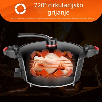 Morland 6L električna višefunkcionalna posuda s neprijanjajućim premazom – para, prženje, kuhanje, dinstanje, teppanyaki
