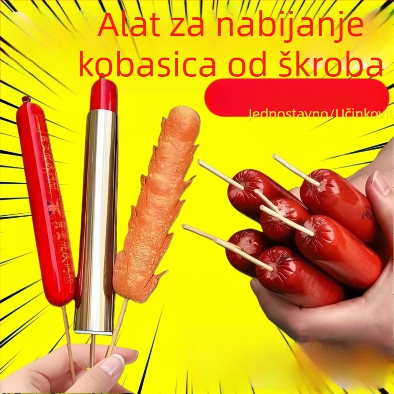Uređaj za navijanje škrobnih kobasica – visoko učinkovit BBQ alat, jednostavan za korištenje
