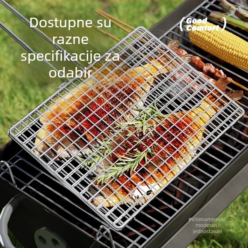 Nehrđajući čelični klips za ribu i mreža za roštilj, velika komercijalna mreža za roštilj ribu i povrće