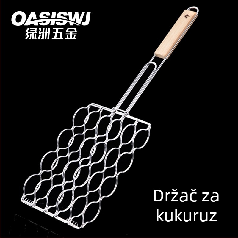 OASISWJ klip za kobasicu i klip za mrežu za roštilj, vanjski roštilj alat, kukuruzni klip
