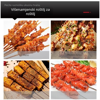 Klip za ribu od nehrđajućeg čelika za vanjsko roštiljanje, klip za mrežu i okrugli roštilj