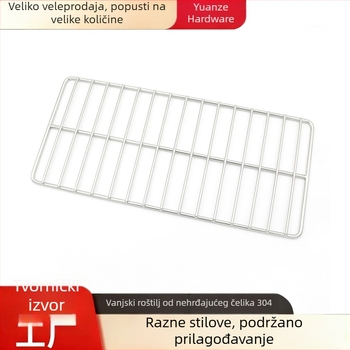 Roštilj mreža od 304 nehrđajućeg čelika za vanjsku upotrebu, kućni roštilj, debela mreža, otporna na hrđu
