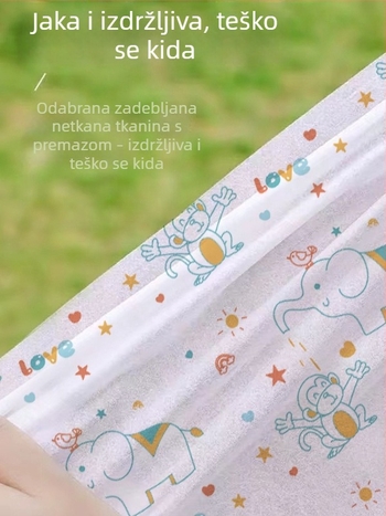Jednokratna podloga za piknik s dvostrukim slojem tiska, za putovanja i vanjsku upotrebu, pogodna kao stolnjak za restorane i hotele
