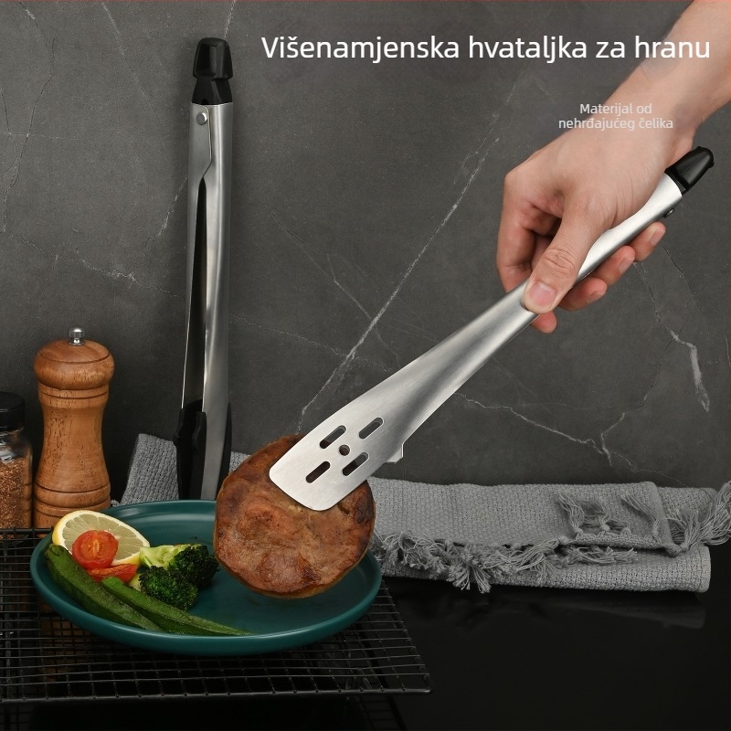 Nehrđajući čelični klips za roštilj, 31×4 cm, višefunkcionalni vanjski klip za hranu, zaštita od opeklina