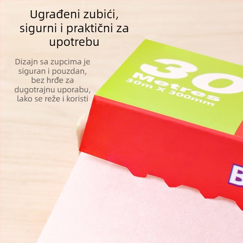 Silikonski papir za pečenje za pećnicu i roštilj, papir koji apsorbira ulje za air fryer, rolna 30 cm × 30 m