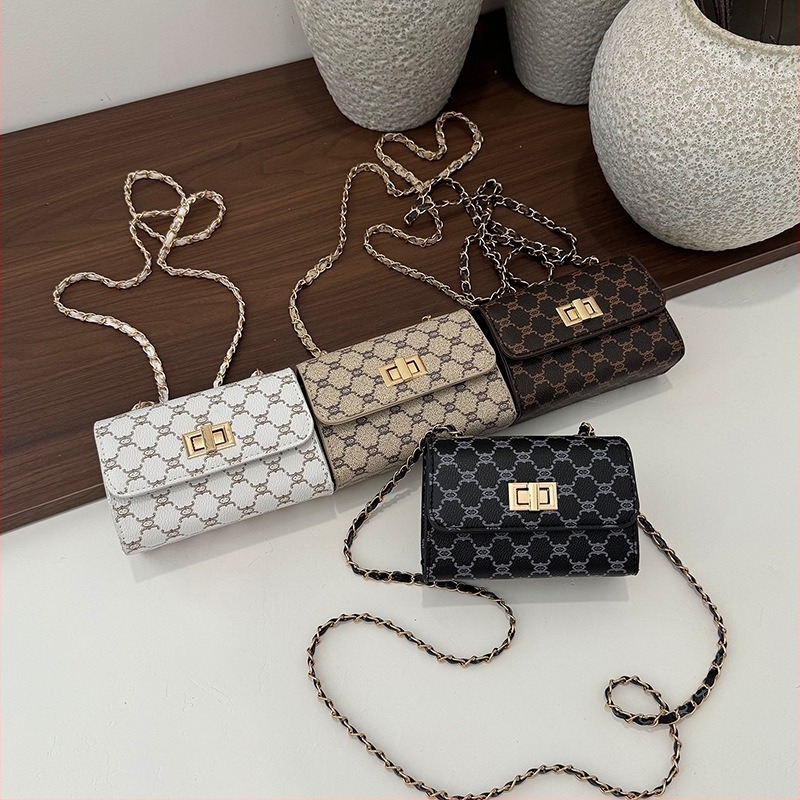 Ženska torba s dijamantnim uzorkom, novi model 2026, mini crossbody s lancem