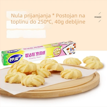 Miaojie papir za pečenje sa silikonskim premazom, neprijanjajući za pećnicu, mikrovalnu i podloga za zračnu fritu