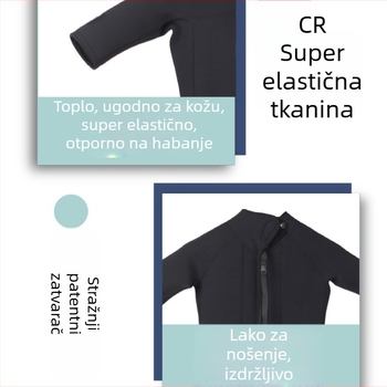 Na skladištu: 3 mm dječji jednodijelni wetsuit s kratkim rukavima i kratkim hlačicama, visoka elastičnost, za tinejdžere – surfanje, šetnja uz plažu, ronjenje, zaštita od sunca