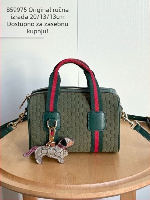 Velur Boston torba — univerzalna ženska torba za ruku, preko ramena ili crossbody, velika kapaciteta