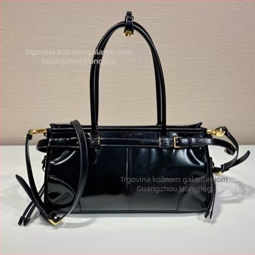 2025 SoftLux Boston Ženska torba od kože s uljem i voskom, crossbody s remenom preko ramena, lagana, retro