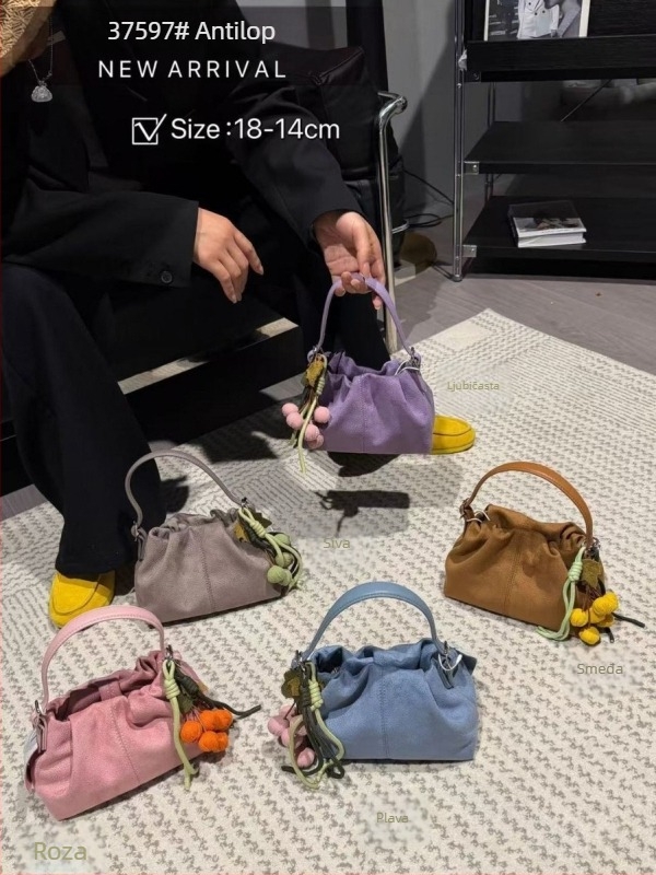 Ženska torba u korejskom stilu, oblik kofa, mala kožna crossbody torba, ljeto 2026