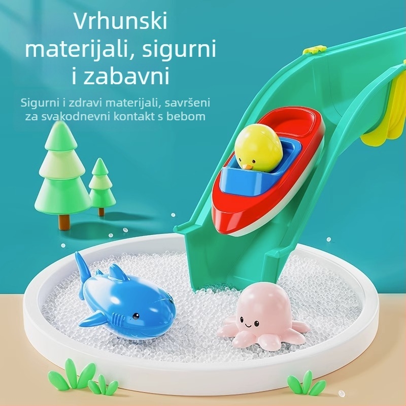 Dječji set igračaka za vodu i pijesak za unutarnju i vanjsku upotrebu, s temom riječnog kopanja