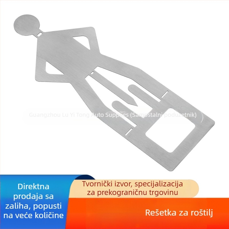 Držač za kobasice od nehrđajućeg čelika za roštilj, humanoidnog oblika