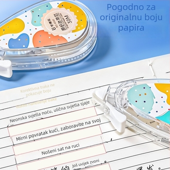 Bež korekcijska traka, nevidljiva, visok kapacitet, jednostavan dizajn, elegantna za djevojke