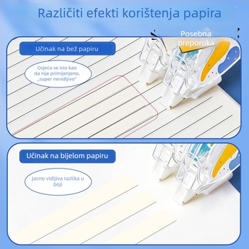 Bež korekcijska traka, nevidljiva, visok kapacitet, jednostavan dizajn, elegantna za djevojke