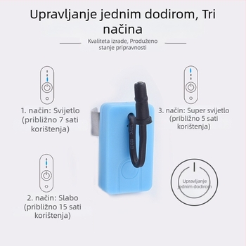 USB punjiva alatka za čišćenje uha sa svjetlom na prst