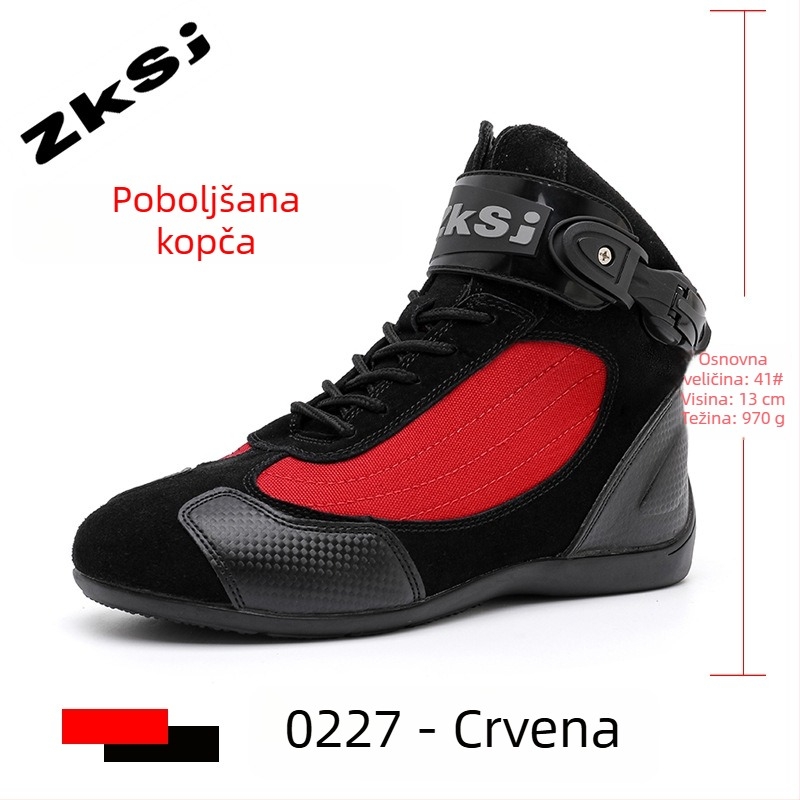 Prozračne motociklističke cipele za vožnju, protuklizne i otporne na udarce, za sve sezone
