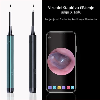 Deer Enn C5 vizualna ušna žlica za kućnu upotrebu, HD čišćenje uha, 5040P svjetleći USB alat, 3.5mm leća