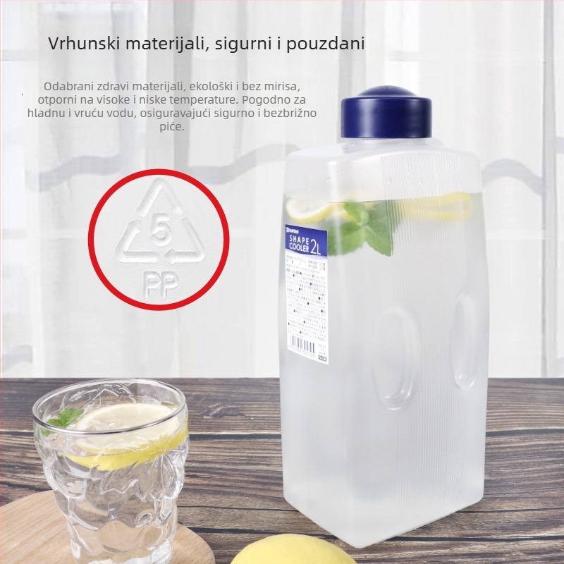 Kućna boca za hladnu vodu, otporna na visoke temperature, velika kapaciteta za voćni čaj i napitke
