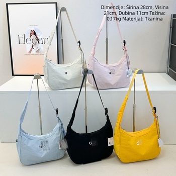 Ženska torbica za rame u joga stilu, crossbody dumpling torba, moderan mali kvadratni oblik s velikim kapacitetom za svakodnevnu upotrebu