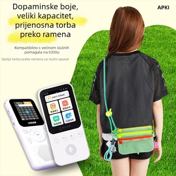 Dječja torba oko struka za učenje engleskog uz uređaj za slušanje i reprodukciju priča