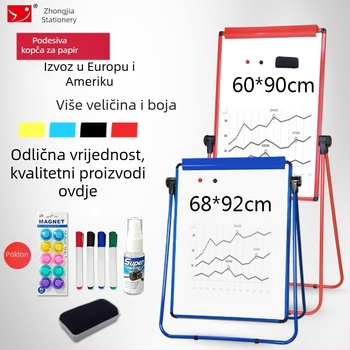 U-oblikovana dječja magnetna dvostruka ploča za pisanje sa stalkom
