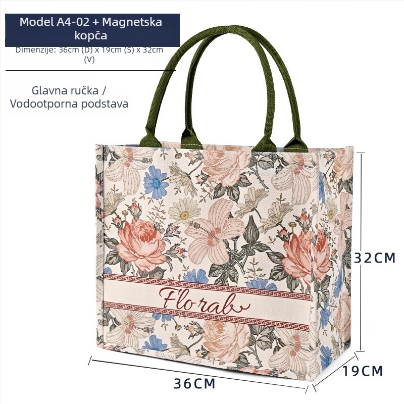 Platnena tote torba s prilagođenim logotipom i otiskom