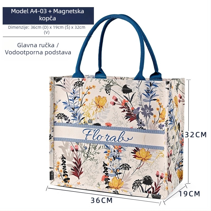 Platnena tote torba s prilagođenim logotipom i otiskom