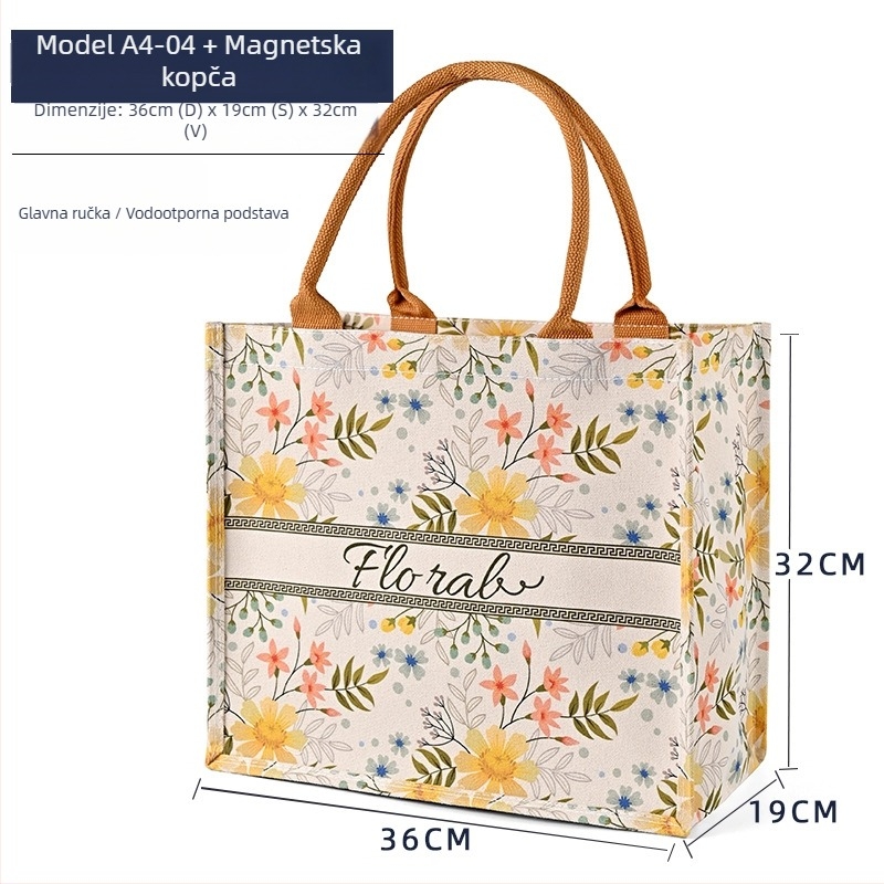 Platnena tote torba s prilagođenim logotipom i otiskom