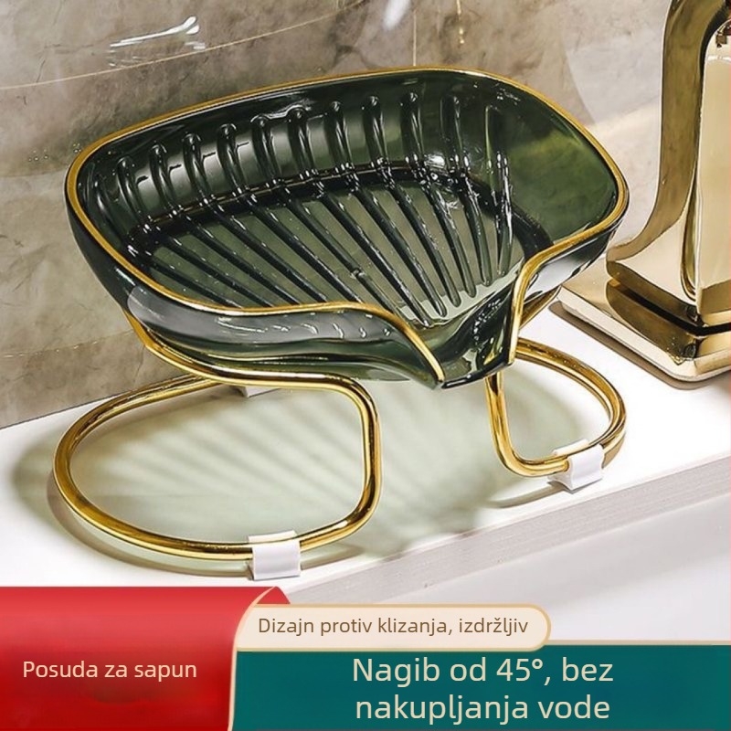 Kutija za sapun i stalak za odlaganje sapuna, kućna upotreba, bez bušenja, elegantan odvodni stalak za sapun