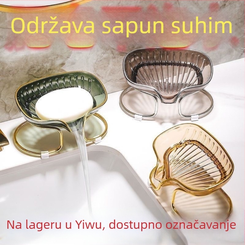Kutija za sapun i stalak za odlaganje sapuna, kućna upotreba, bez bušenja, elegantan odvodni stalak za sapun