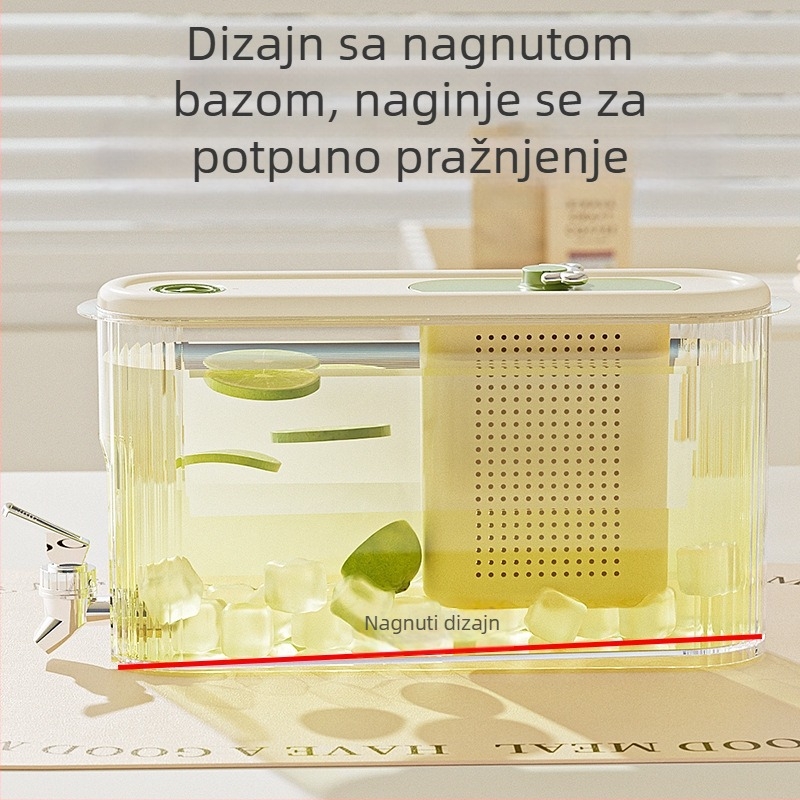 Plastični vrč za vodu s mlaznicom i poklopcem, velika kapaciteta, otporna na visoke temperature, za voćne čajeve i napitke
