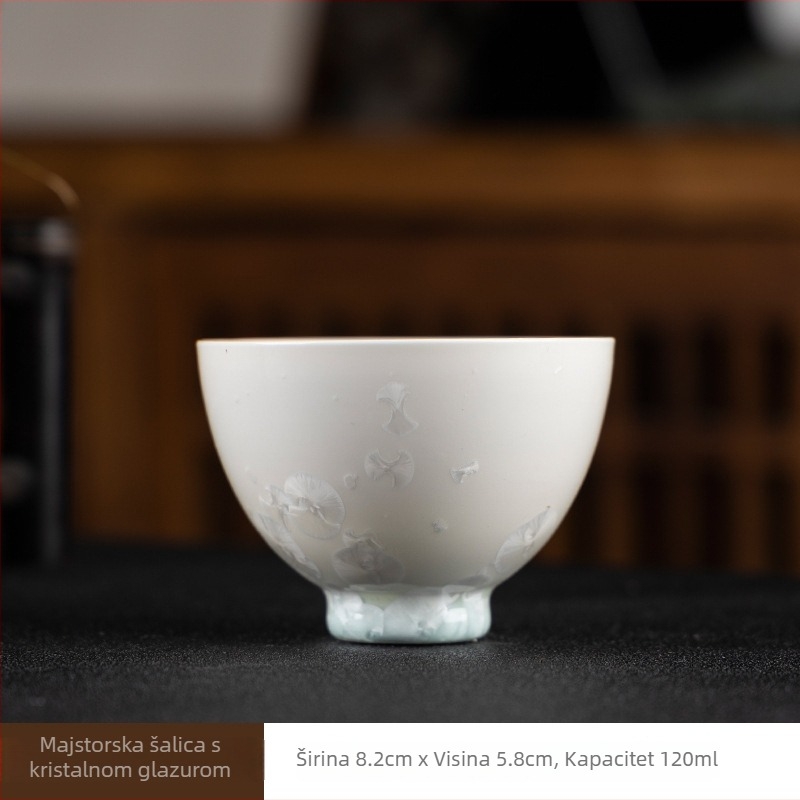 Retro keramička šalica za čaj s glazurom Ice Flower i dizajnom lotosa – šalica za kućnu upotrebu