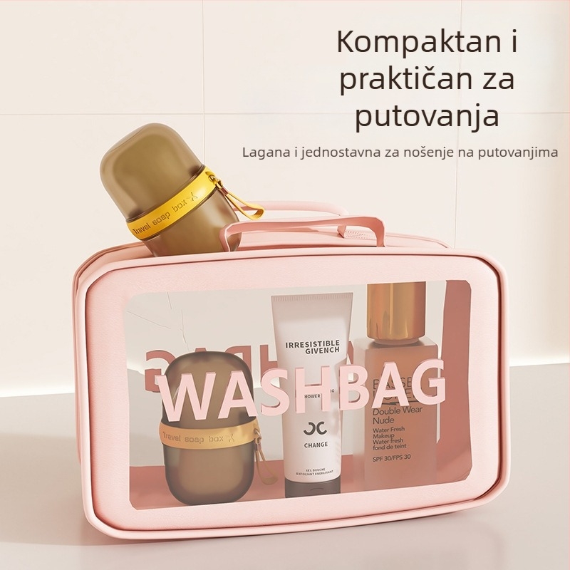 Prijenosna kutija za sapun za putovanja, kompaktna kutija s poklopcem i odvodom, premium lagani dizajn, PP materijal