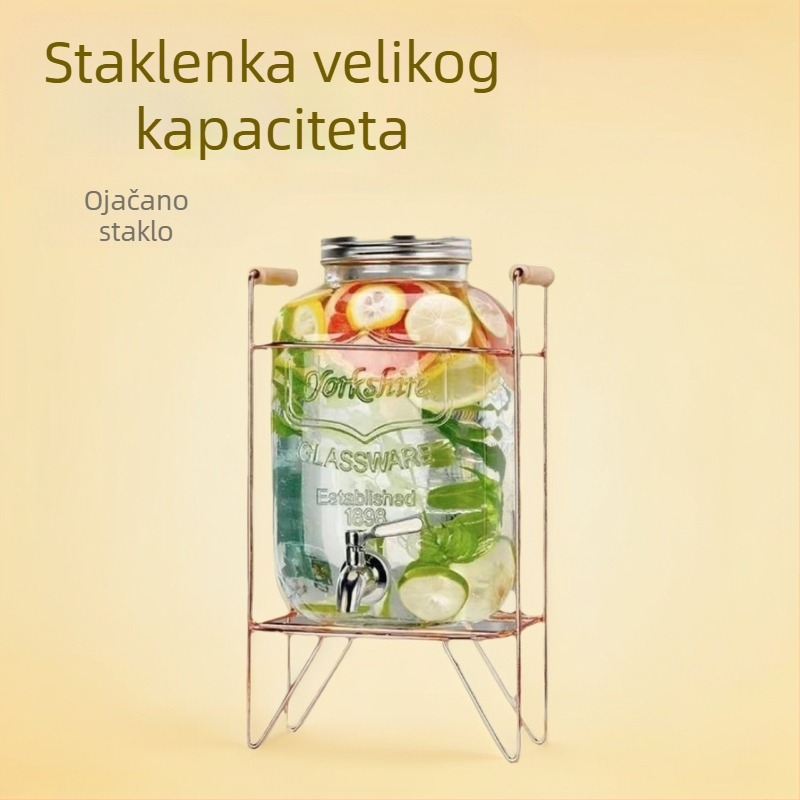 Staklena posuda za napitke – infuzije, kokteli, čaje i sokovi