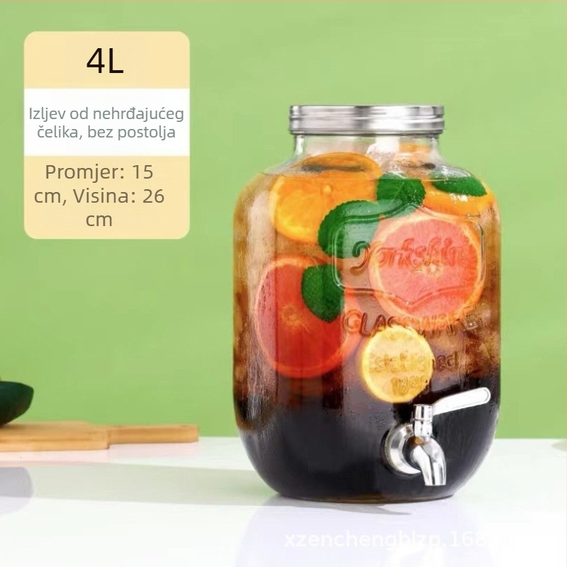 Staklena posuda za napitke – infuzije, kokteli, čaje i sokovi