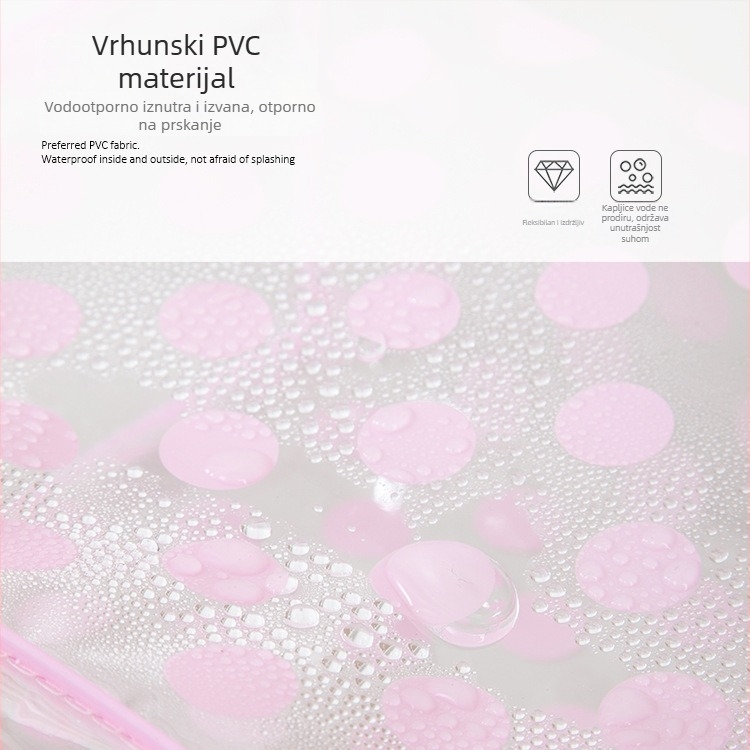 PVC torbica za kozmetiku, velika kapaciteta, prijenosna za putovanja