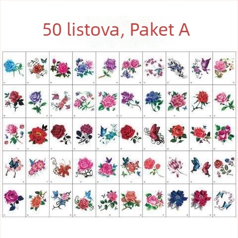 Privremene tetovaže Spider Lily i Hell Girl, Instagram stil, vodootporne za područje ključne kosti, dugotrajni ženski dizajn