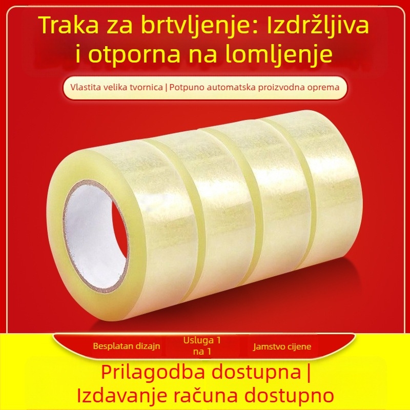 48 mm prozirna traka za pakiranje, BOPP, za zatvaranje kutija