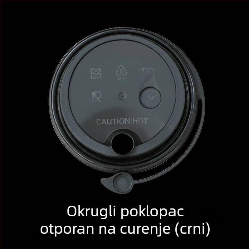 Debeli jednokratni papirnati čaš s poklopcem za vruće i hladne napitke, prilagodba logotipa, čašica za čaj s mlijekom i sojinim mlijekom