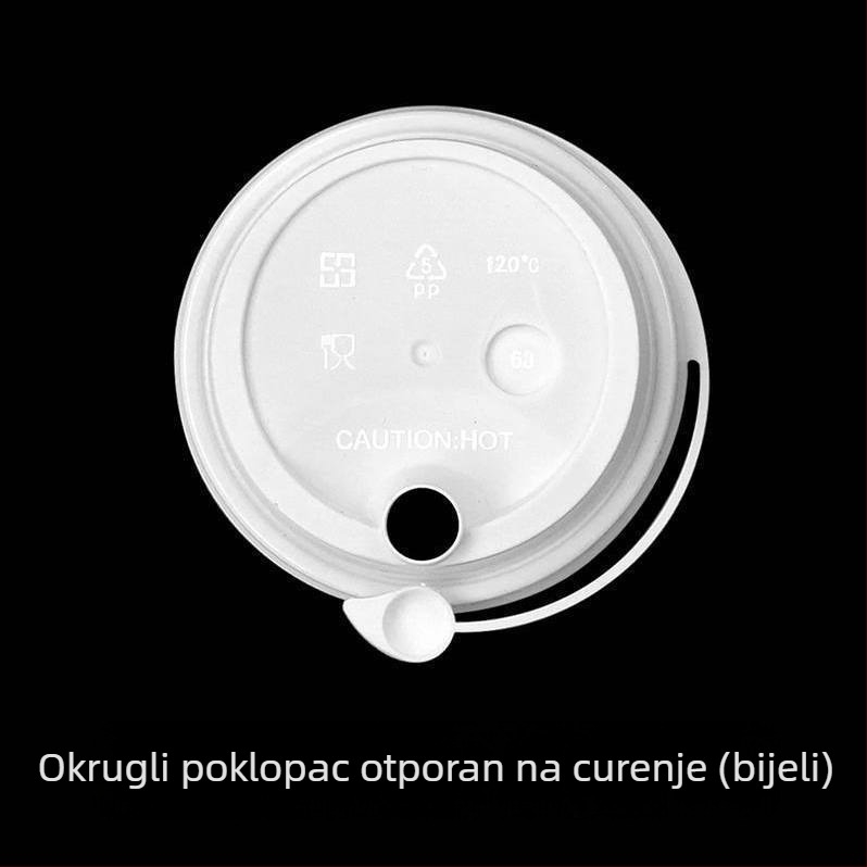 Debeli jednokratni papirnati čaš s poklopcem za vruće i hladne napitke, prilagodba logotipa, čašica za čaj s mlijekom i sojinim mlijekom