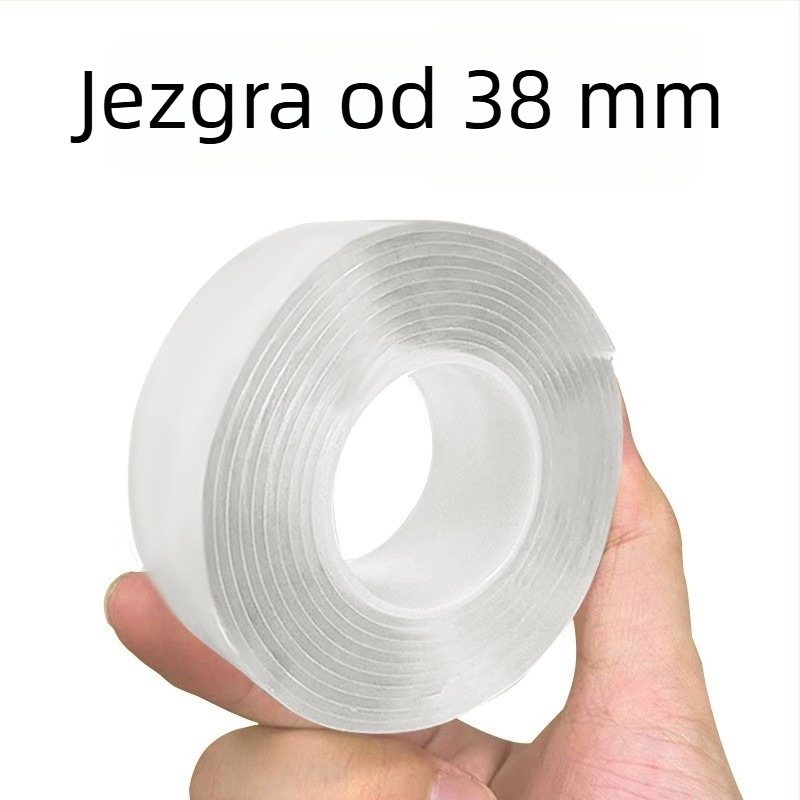 Nano dvostrana traka, vodootporna, prozirno akrilno ljepilo, visoka viskoznost, bez tragova, širina 3 cm, duljina 1-5 m