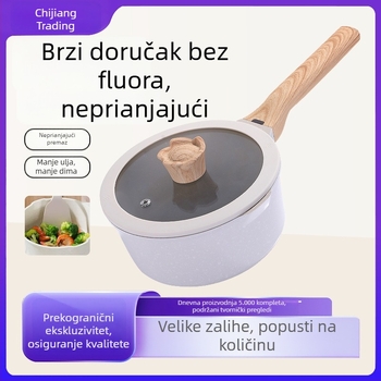 Mala posuda za mlijeko od Maifan kamena, neprijanjajuća, za hranu za bebe, kuhanje mlijeka i rezanaca, kućna upotreba